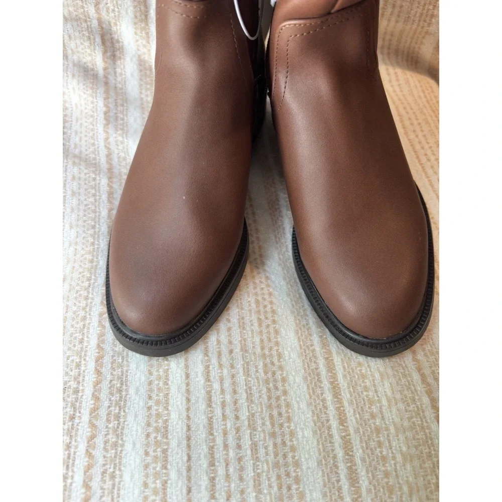 Women's Boots, Knee High, Brown, Size 5 1/2, Wide Calf [X]
